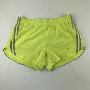 Danskin Now Shorts Womens Small 4-6 Yellow Lined Elastic Waist